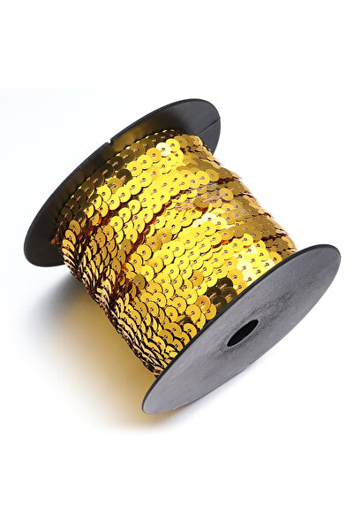 Choice7 خيوط ذهبية لامعة من الترتر المسطح المستدير بطول 100 ياردة، مثالية لإك...