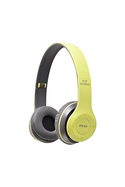 Choice سماعة رأس رياضية لاسلكية قابلة للطي من جرين P47 بتقنية بلوتوث 5.0، صوت...