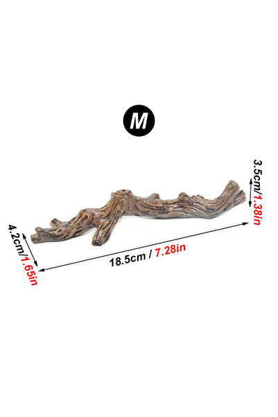 Choice1 Brown M 1PC Simulated Tree Branch Climbing Model for Lizard Gecko Rep...