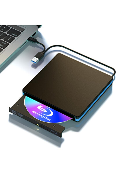 Choice LGGQ002 External Blu Ray Drive, USB 3.0 Type-C Blu Ray Burner Blu-Ray ...