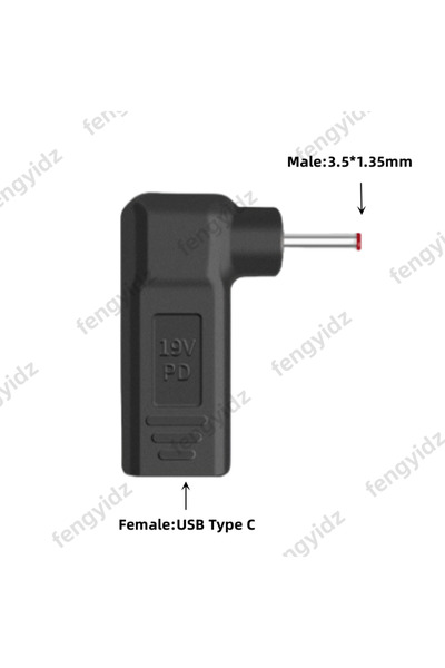 Choice 3.5-1.35mm Laptop Power Adapter Connector Dc Plug USB Type C Female to...