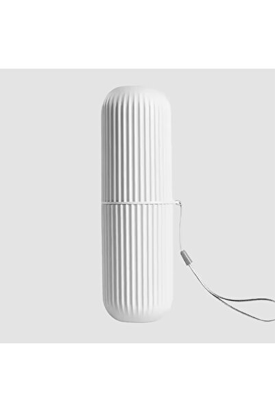 Choice علبة تخزين معجون الأسنان المحمولة باللون الأبيض، قطعة واحدة، لحفظ فرشا...