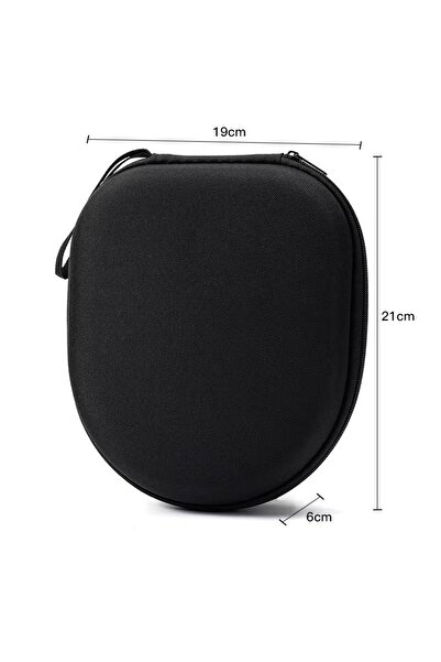 Choice1 حقيبة حمل سماعات رأس سوداء مقاومة للصدمات، سعة كبيرة، علبة سماعات أذن...