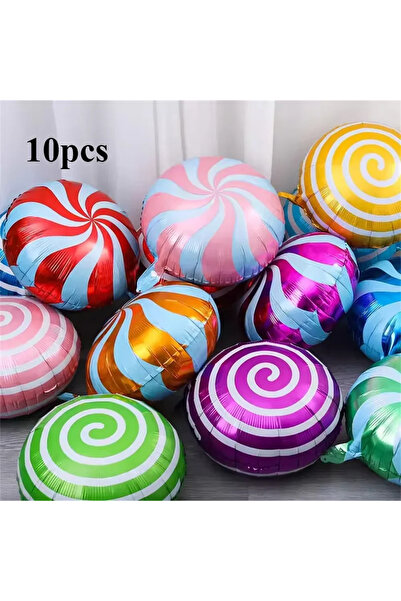 Choice بالون حلوى دائري على شكل مصاصة، تشكيلة عشوائية مقاس 18 بوصة، لتزيين حف...