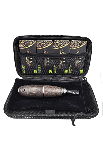 Choice Pipe Kit Wood Pipe Torpedo Shaped With 40pcs Filter 8MM Size Portable ...