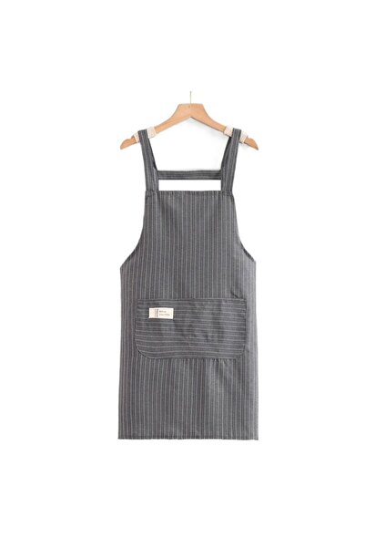 choice2 gray Fashion Cotton Cloth Kitchen Apron Wear Resistant Cleaning Acces...