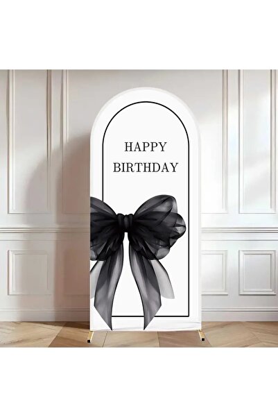 Choice غطاء خلفية أنيق مزين بفيونكة سوداء، مقاس 80×180 سم، قطعة واحدة، بتصميم...