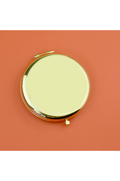 Choice1 Golden Portable Folding Makeup Mirror, High Quality Double-Sided Comp...