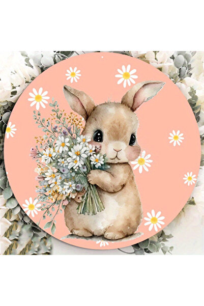 Choice1 مجموعة زهور الأقحوان الصغيرة لعيد الفصح، لوحة خشبية معلقة مزخرفة للبا...