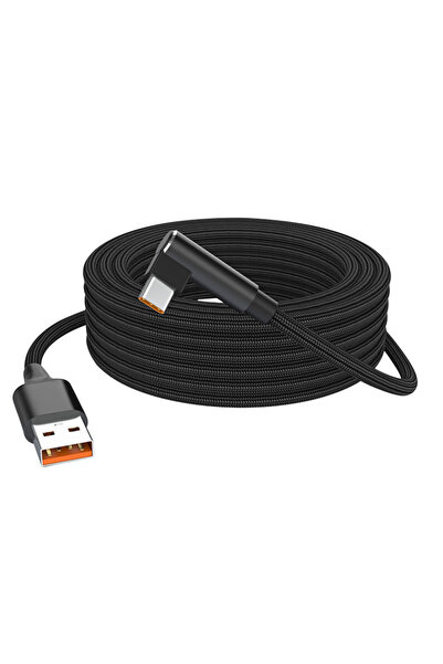 Choice8 كابل شحن سريع 3 متر أسود 6 أمبير USB C Elbow Type C بطول 3 متر و5 متر...