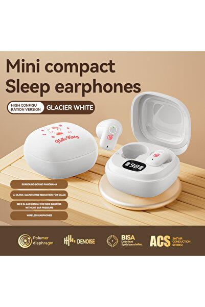 Choice1 سماعات رأس لاسلكية حقيقية ET08-white cat تتميز بجودة صوت عالية الوضوح...