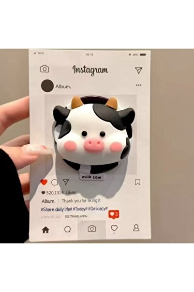 Choice حامل هاتف ثلاثي الأبعاد بتصميم بقرة لطيفة من LT NN، متوافق مع Magsafe ...