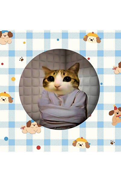 Choice53 25x25 مم، 3 دبابيس أزرار معدنية إبداعية عليها رسومات قطط لطيفة، دباب...