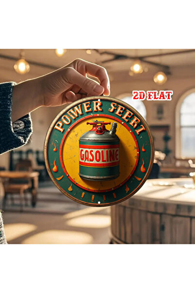 Choice لوحة ألومنيوم دائرية بتصميم عتيق، مقاس 20×20 سم (7.87×7.87 بوصة)، قطعة...