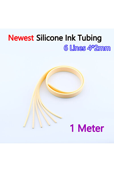 Choice أنبوب حبر بطول متر واحد وستة خطوط لطابعات إبسون L1800 وL1300، مزود بنظ...