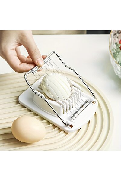 Choice WHITE Egg Slicer Various Multi Functional Stainless Steel Egg Slicers ...