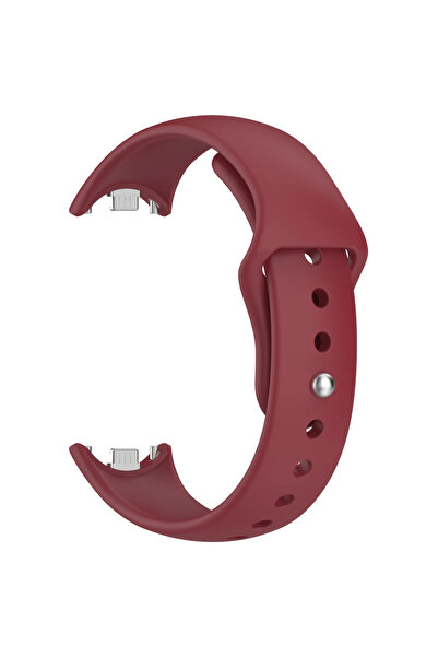 Choice16 For Xiaomi band 8 Wine Red Silicone Strap for Mi Band 10 9 8 NFC Spo...