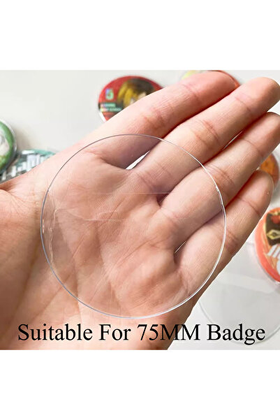 Choice1 20 قطعة 83 مم، 10/20 قطعة، علب حماية دائرية شفافة للشارات، دبابيس عرض...