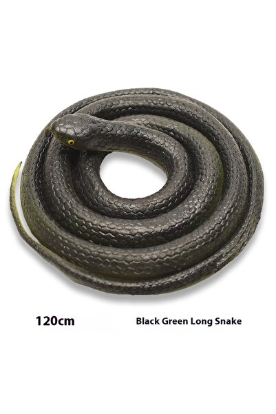 Choice1 ثعابين سوداء وزرقاء بطول 120 سم، زينة للهالوين، دعائم للحديقة، ثعابين...