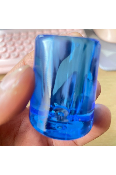 Choice1 منفضة سجائر دائرية مضيئة من السيليكون المقاوم للحرارة باللون الأزرق، ...