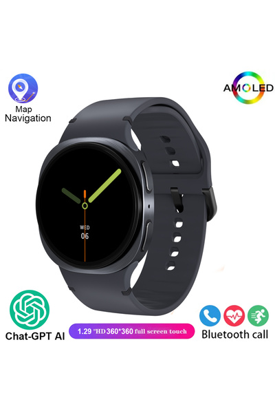 Choice6 Black 2025 New Watches 8 Mini GPS Track Smart Watch For Men Women Hea...