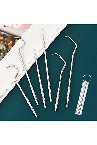 Choice 304 Stainless Steel Toothk Set Metal Portable Storage Tube Oral Dental...