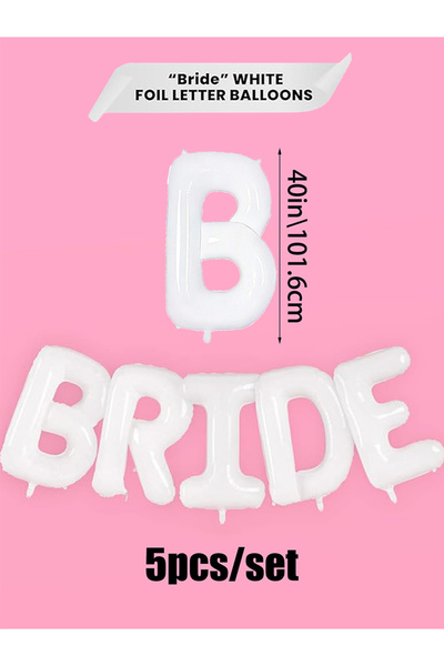 Choice حرف "عروس" مقاس 40 بوصة، حرف أبيض للعروس مقاس 40 بوصة، بالون من فيلم أ...