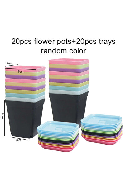 Choice3 20 قطعة من مزيج TPHP، 10/20 قطعة من أصيص الزهور البلاستيكي الصغير للن...