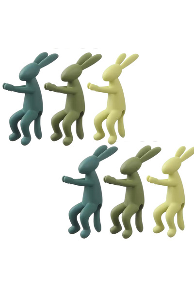 Choice 6 PCS Rabbit Shaped Plant Propagation Buddy - Adorable Stem Support & ...