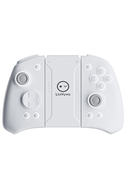 Choice1 White Grey LinYuvo Gamepad KS33 for Switch & Switch Lite with Mechani...
