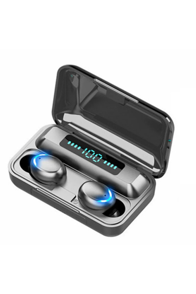 Choice سماعات أذن لاسلكية TWS F9-5 سوداء اللون، بتقنية بلوتوث، سماعات رأس لاس...