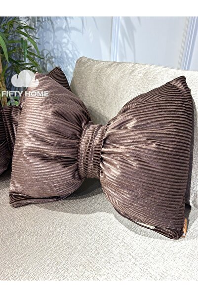 Fifty Home Decorative Bow Pillow Ribbon Pillow - Bow Pillow - Baby and Girl's...