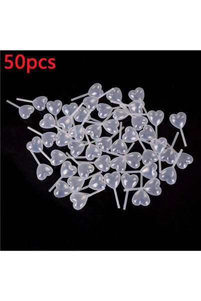 Choice3 50PCS Heart 50/100/200PCS Heart Shape Liquid Squeeze Droppers Juice S...
