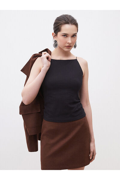 LC Waikiki Peak New Season Halter Neck Strap Tank Top