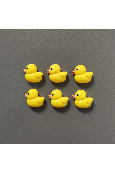 Choice 6 قطع من مغناطيس الثلاجة على شكل بطة كرتونية، ديكور حيواني لطيف، عصا م...