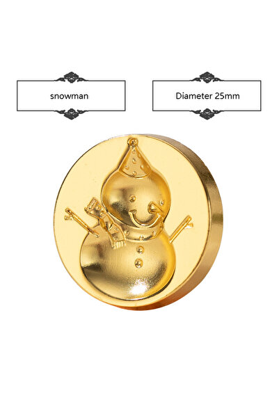 Choice6 Snowman Rose Garden Retro Seal Wax Stamp Head Fire Paint Embossed for...