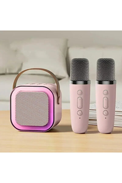 choice2 Pink 2 Mic K12 Karaoke Machine Portable Bluetooth 5.3 PA Speaker Syst...
