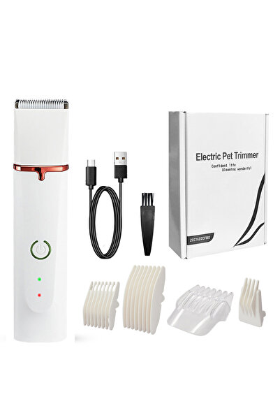 Choice ماكينة حلاقة شعر الحيوانات الأليفة البيضاء 4 في 1، ماكينة قص شعر الحيو...