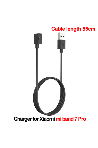 Choice8 كابل شحن USB بطول 55 سم لسوار Mi Band 7 Pro، متوافق مع شواحن مغناطيسي...