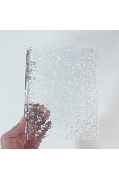 Choice5 01- حامل صور شل A5/A8 شفاف بنقشة تموجات الماء، كتيب بطاقات قابل للفصل...