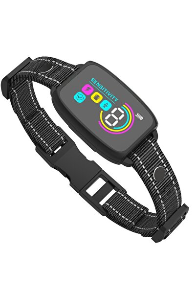 Choice جهاز أسود بشاشة ملونة مضاد للنباح، مدرب كلاب، تحكم صوتي تلقائي، مضاد ل...