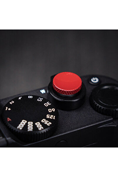 Choice1 زر تحرير الغالق الناعم الأحمر (الداكن) للكاميرات المنحوتة، متوافق مع ...