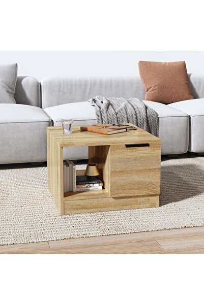 Concept Masă de cafea, stejar Sonoma, 50x50x36 cm, lemn compozit