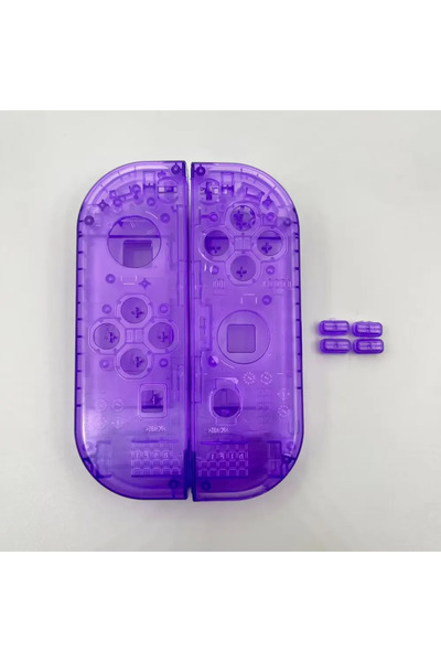 Choice7 Clear Purple Transparent Shell for Nintend Switch Joycon Controller H...