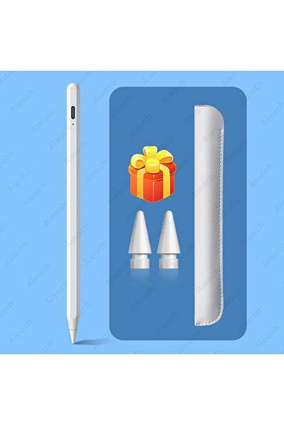Choice قلم أبيض لجهاز iPad Pencil مزود بخاصية رفض راحة اليد والإمالة، متوافق ...