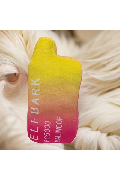 Choice لعبة كلب وبري وردية اللون من Elfbark مع صفارة، ألعاب مضغ متينة ومقاومة...