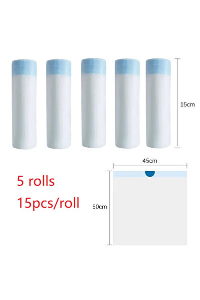 Choice3 Approximately45X50cm 5 roll 45x50cm Scented Drawstring Trash Bags - T...
