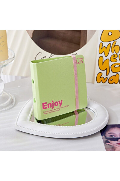 Choice ألبوم صور صغير أخضر من إنستاكس | حامل بطاقات لطيف على طراز إنستاكس مقا...