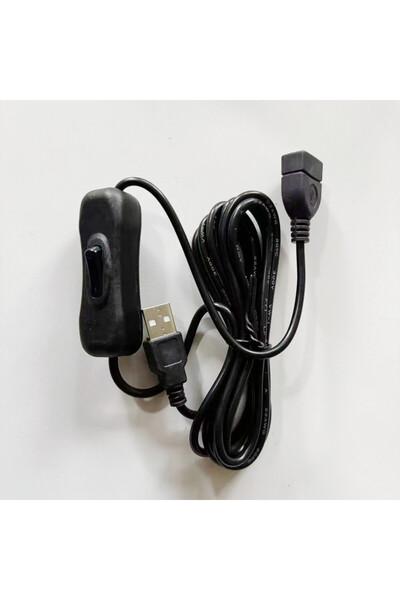 Choice3 كابل تمديد USB أسود بطول متر واحد مزود بمفتاح تشغيل/إيقاف، سلك طاقة U...