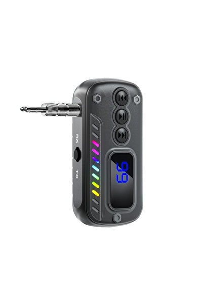 Choice محول لاسلكي بلوتوث 5.3 من فيكيفون، أسود اللون، 2 في 1، مع مستقبل ومرسل...